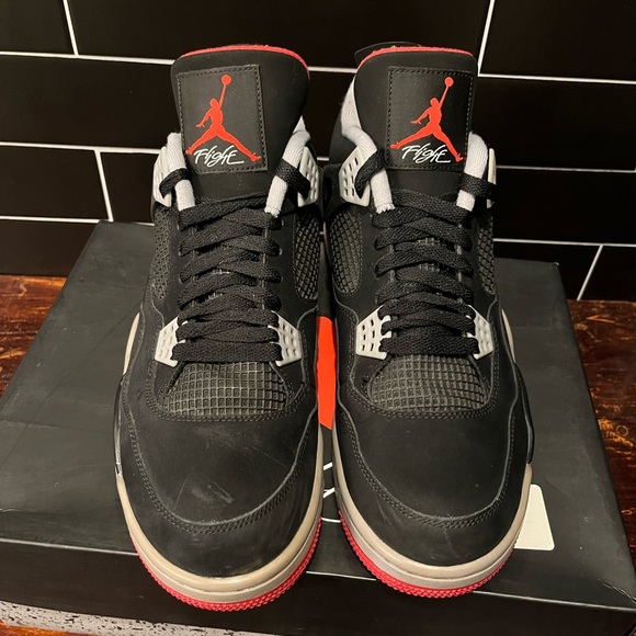 Air Jordan 4 Bred Size 12 With Box 2012 Release - Picture 8 of 11